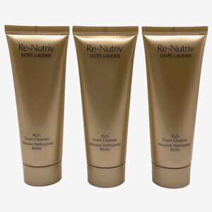 Estee Lauder Re-Nutriv Rich Foam Cleanser Travel Size Gift 3 x 1.7 oz Each 2027